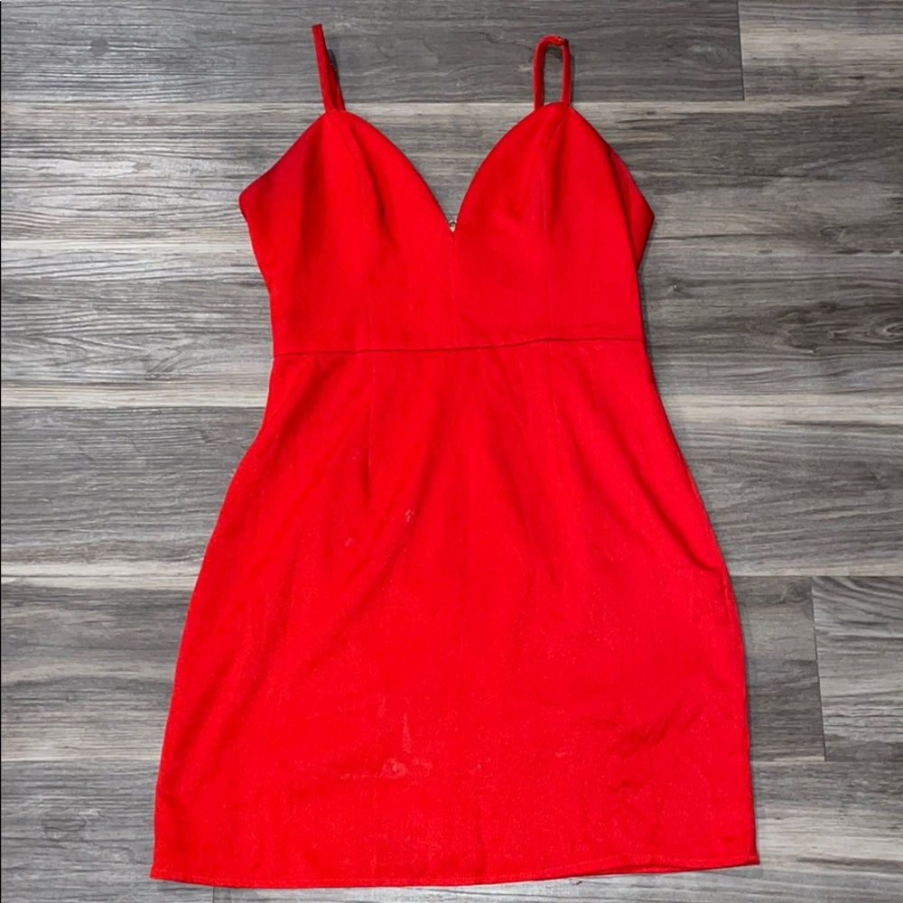 NBD x Naven Twins “Not Your Babe” Red Minidress